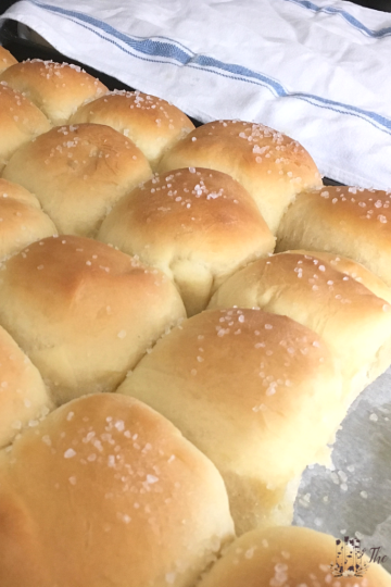 Parker House Rolls with Sea Salt Recipe by The Birch Cottage