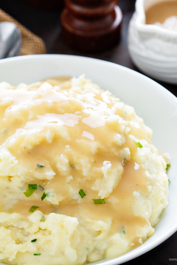 How to make creamy mashed potatoes by The Birch Cottage.