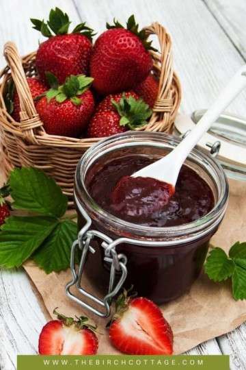 This homemade Strawberry Jam recipe, with free printable labels, is a true classic and makes about 8 half-pint jars.