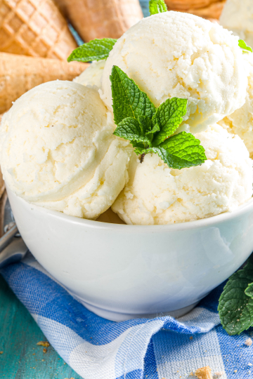 Homemade Vanilla Ice Cream Base Recipe